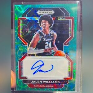 2022 Panini Prizm Draft Picks Jalen Williams Auto /8
